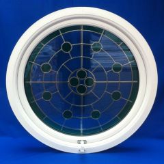 Full-Opening-uPVC-Round-Window-with-Green-Circles-Design