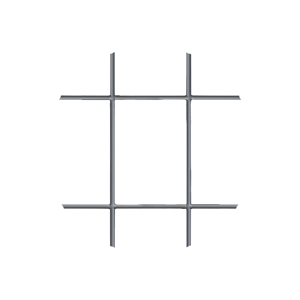 Silver Rectangular leaded